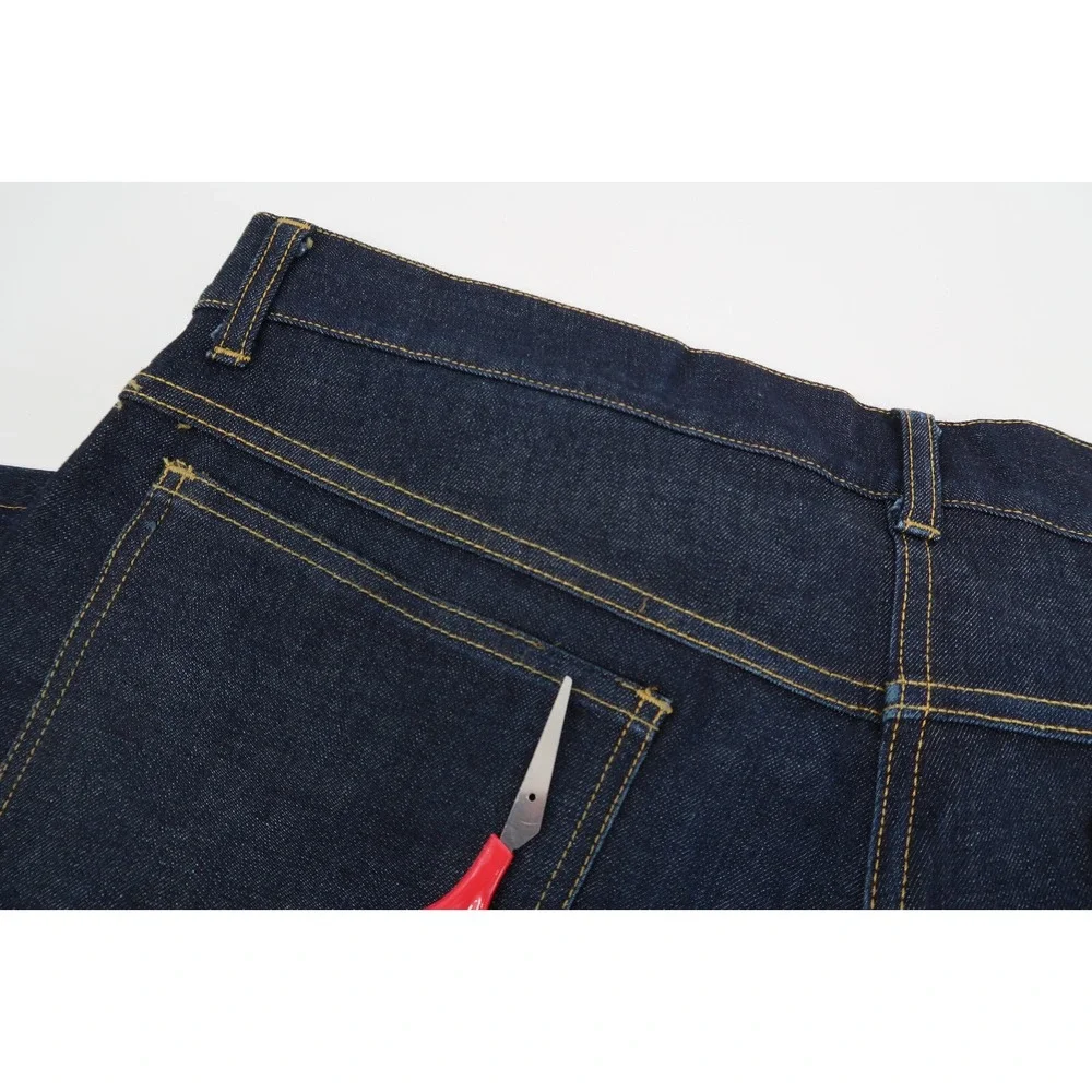 Mizzen Main Jeans Men 34x31‎ Blue Five Pocket Dark Wash Denim Stretch